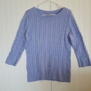 Gently Used Ann Taylor Loft XL Cotton Cable knit sweater